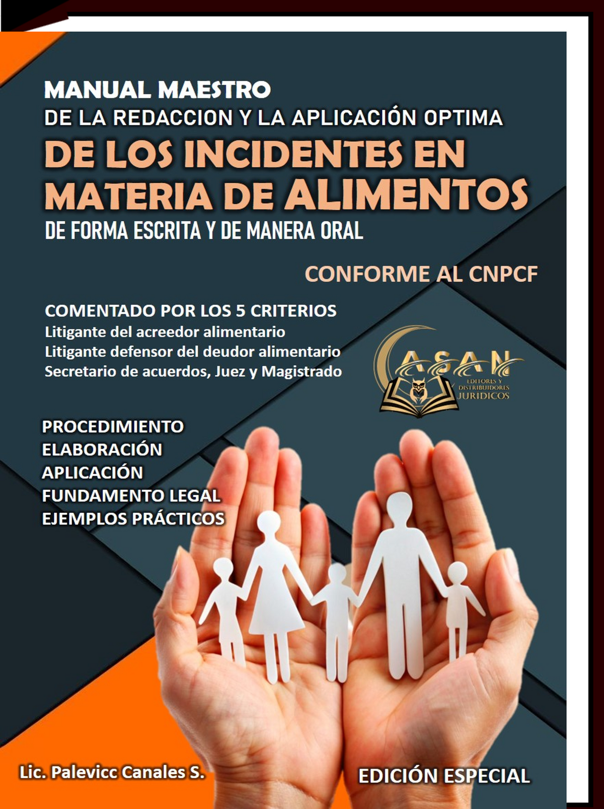 manual maestro de la redacción y aplicación optima de los incidentes en materia de alimentos de forma escrita y de manera oral conforme al cnpcyf