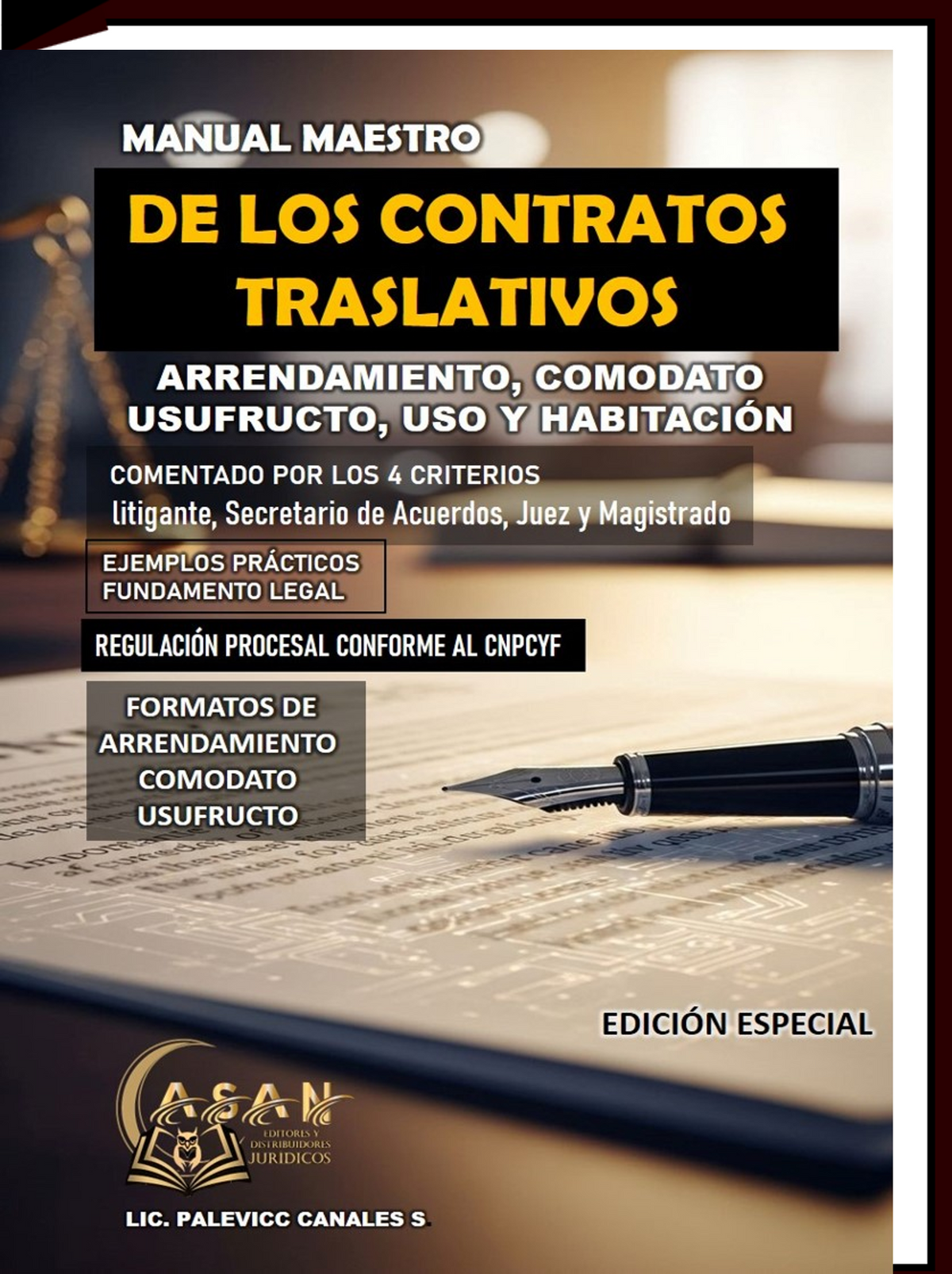 manual maestro de los contratos traslativos de uso arrendamiento comodato usufructo uso y habitación Comentado por los 4 criterios