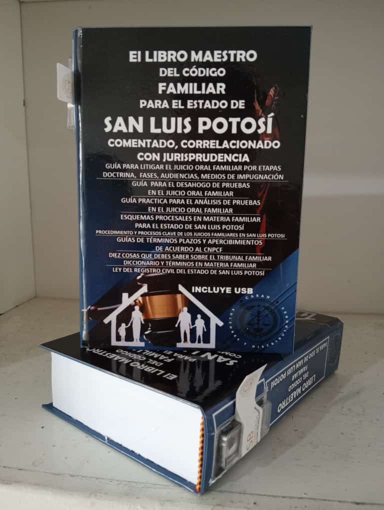 libro maestro del código familiar para el estado de san Luis potosí