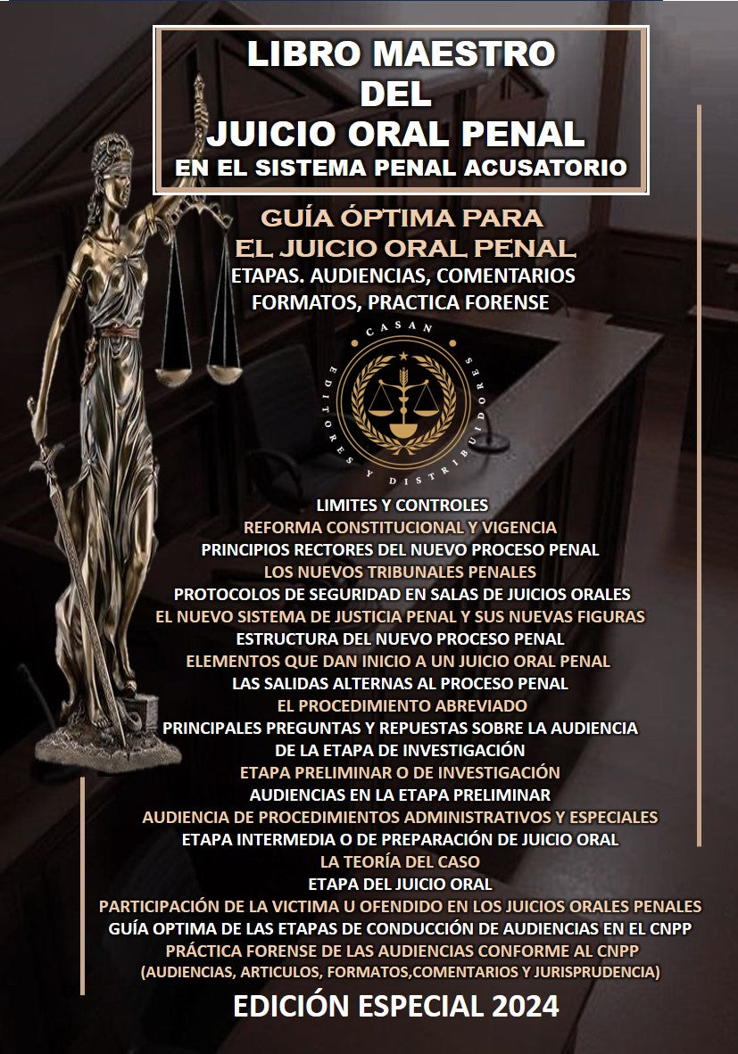 LIBRO MAESTRO DEL JUICIO ORAL PENAL EN EL SISTEMA PENAL ACUSATORIO