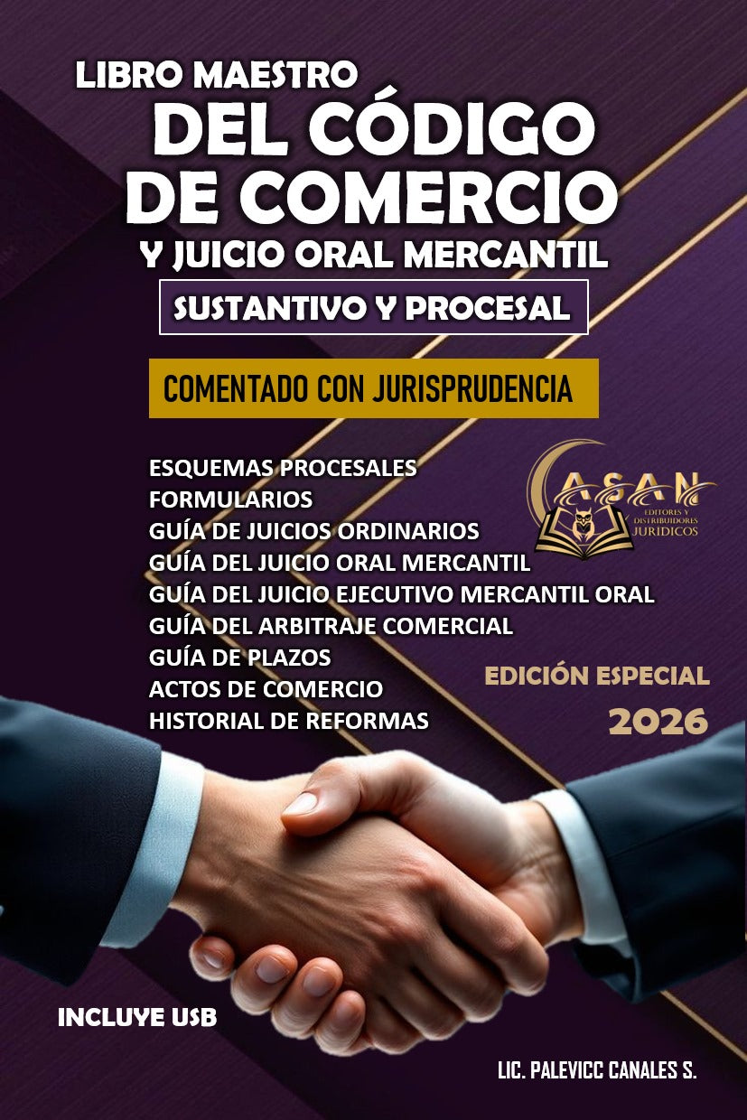 libro maestro del código de comercio y juicio oral mercantil