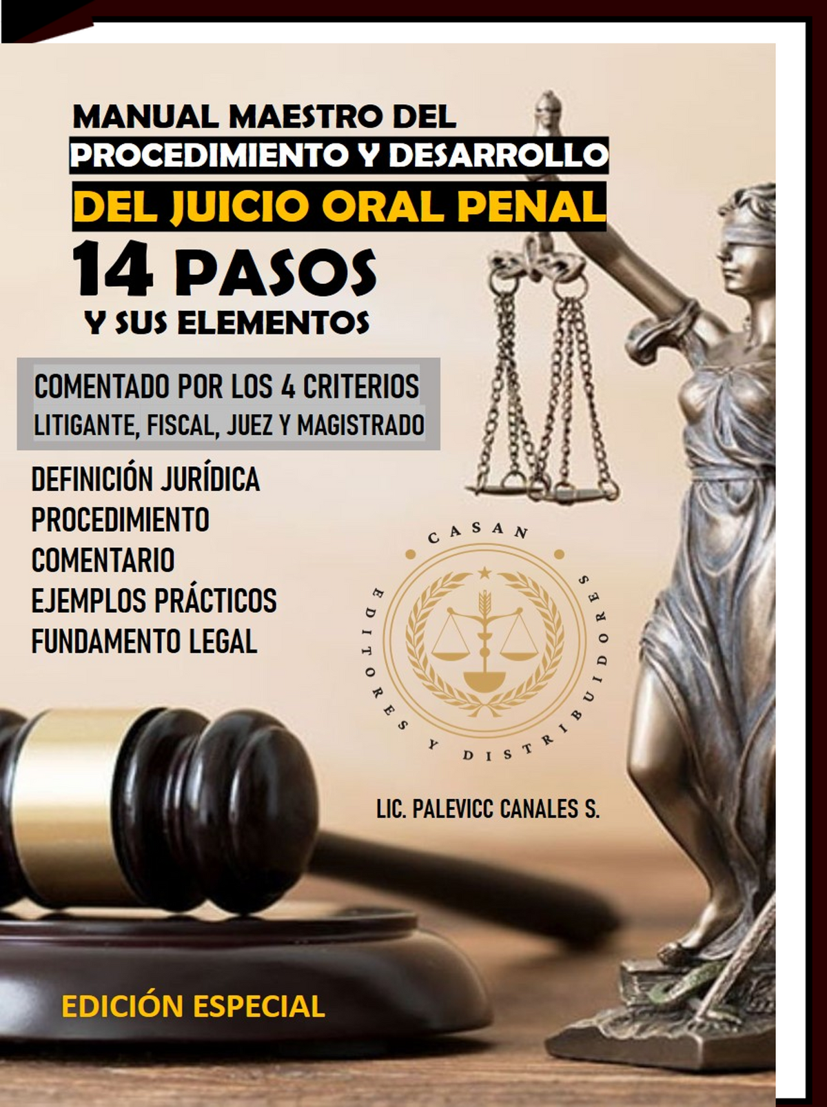 desarrollo de la etapa del juicio oral penal 14 pasos y sus elementos