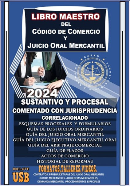 libro maestro del código de comercio y juicio oral mercantil