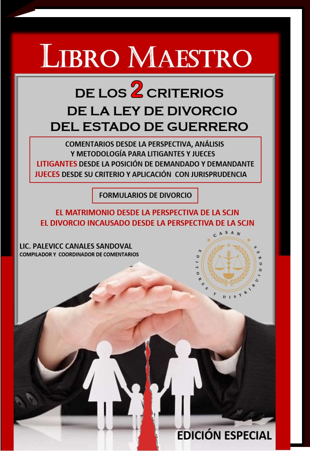 libro maestro de los 2 criterios de la ley de divorcio del estado de Guerrero