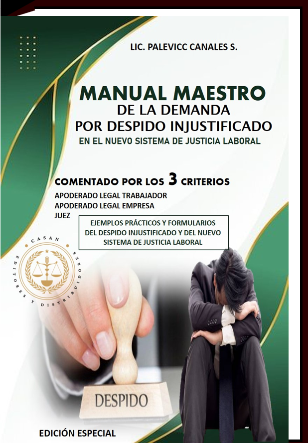 manual maestro de la demanda por despido injustificado
