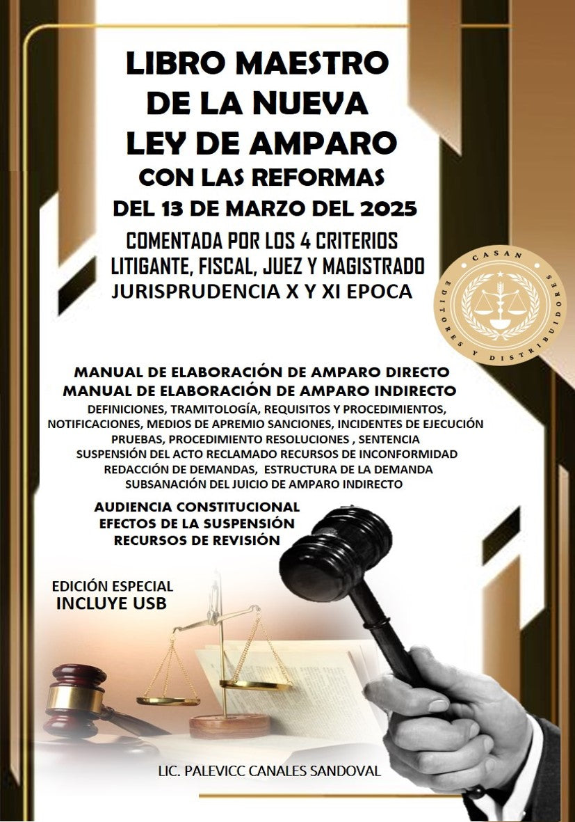 libro maestro de la ley de amparo comentado por los 4 criterios