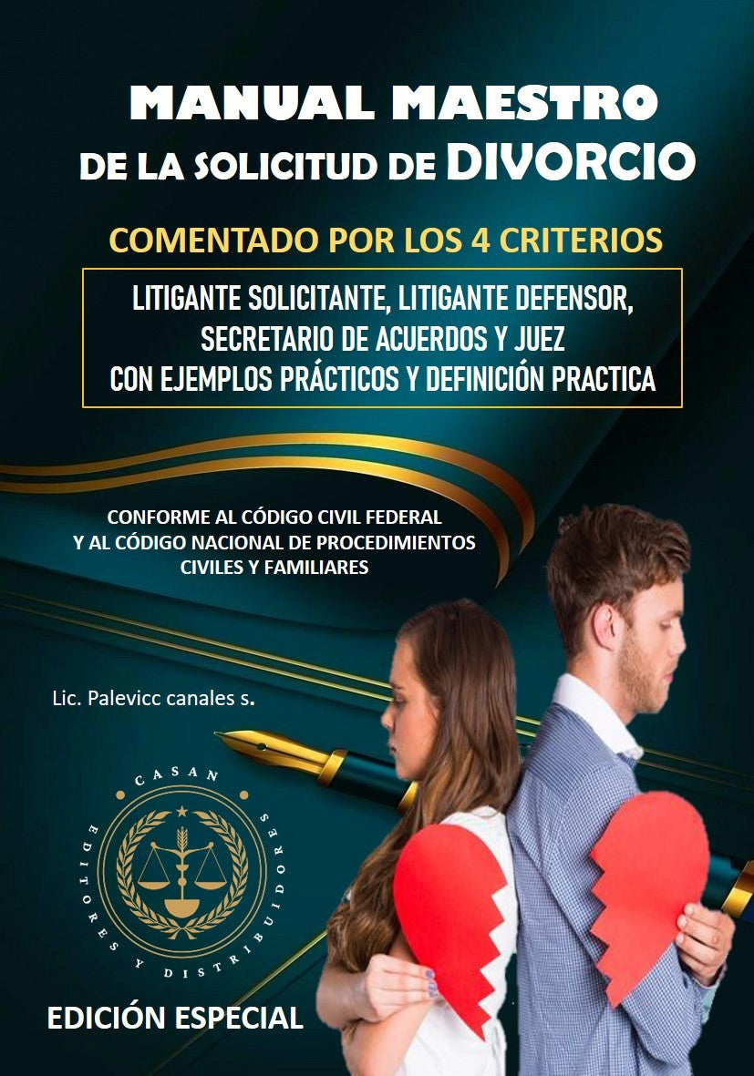 MANUAL MAESTRO DE LA SOLICITUD DE DIVORCIO
